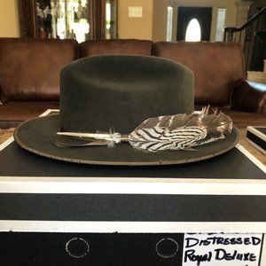 Stetson Open Road (Distressed) Royal Deluxe Sage 7 1/2 Great Western Style!
